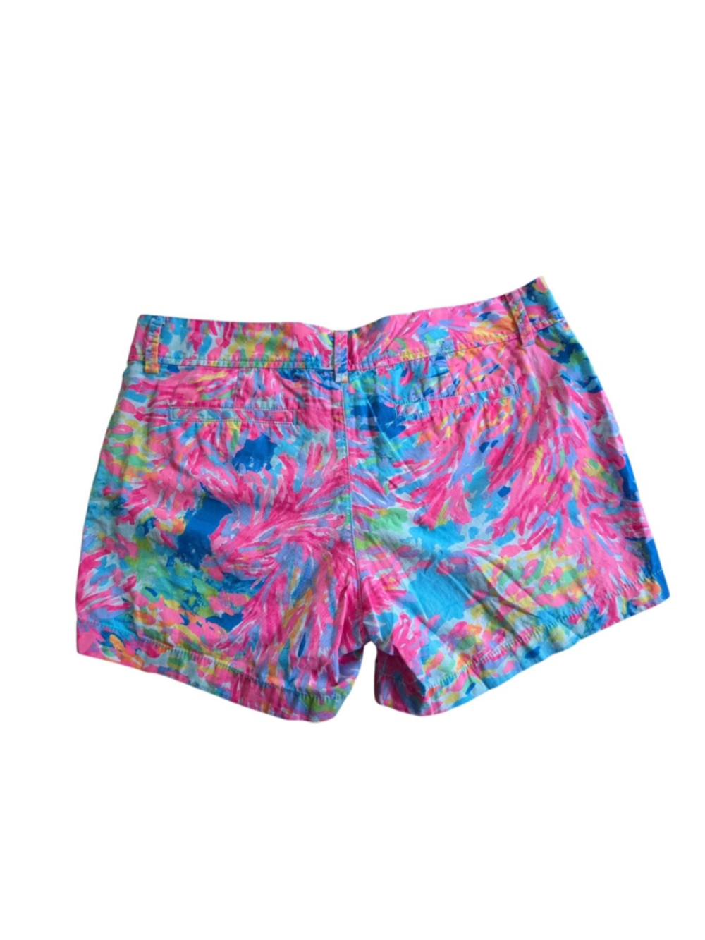 Lilly Pulitzer Pink & Blue Tropical Bermuda Shorts - Picture 3 of 10